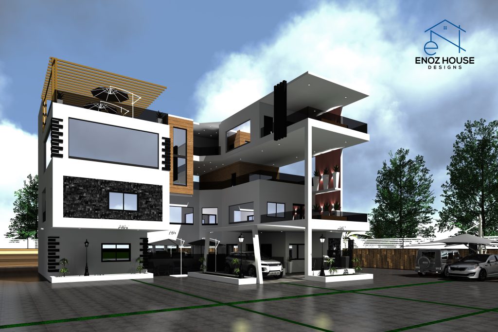 5Bedroom modern duplex with penthouse and luxury