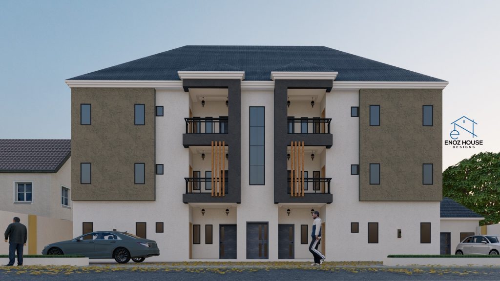 2Bedroom block of flats of 2 floors